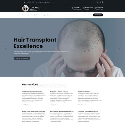 Lux Care Agency- Web Sitesi